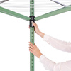 Suszarka ogrodowa Brabantia Lift-O-Matic 50 m, zielona, z pokrowcem i klamerkami