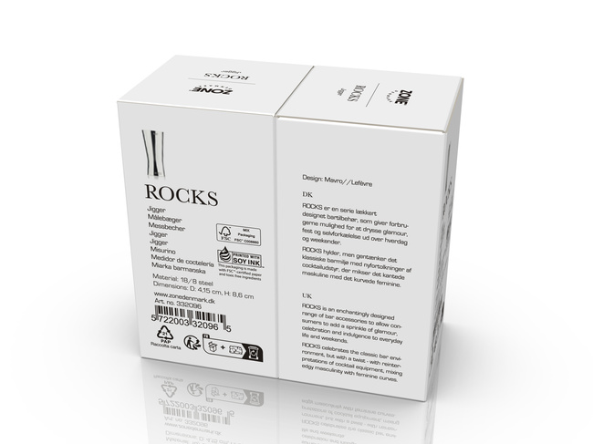Miarka Do Alkoholu 25/50ml Rocks Stalowa 332096 - Zone Denmark