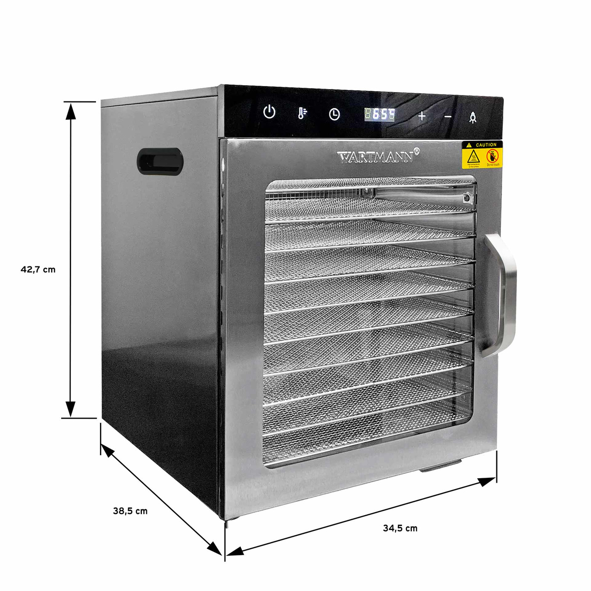 Wymiary dehydratora Wartmann WM-2110 DH