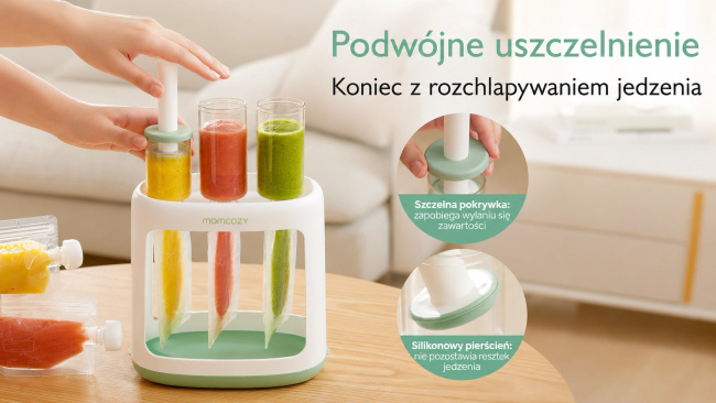 Momcozy SE01 Baby Food Maker urządzenie do jedzenia dla dzieci przecierów przechowywania żywności