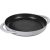 Staub Okrągła Patelnia Żeliwna Grillowa Z Dwoma Uchwtami 22 Cm, Grafitowy