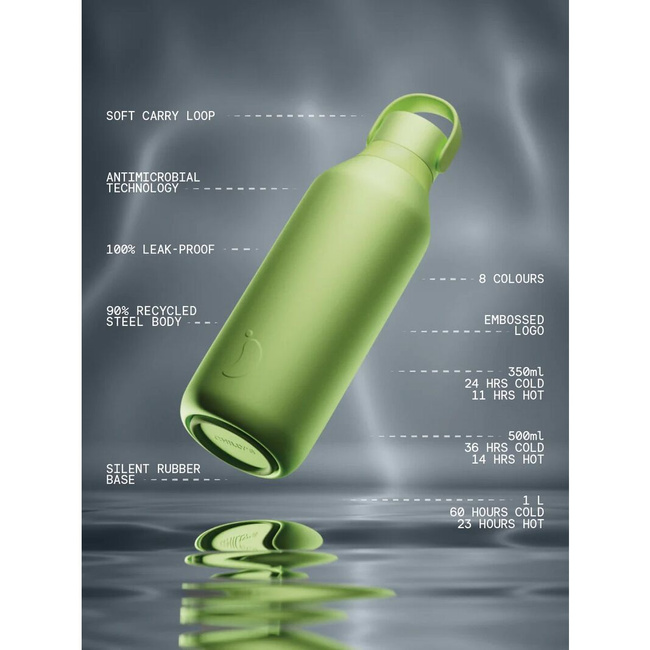 Butelka termiczna Chilly's Series 3 500 ml, wzór Fala dźwiękowa Stereo