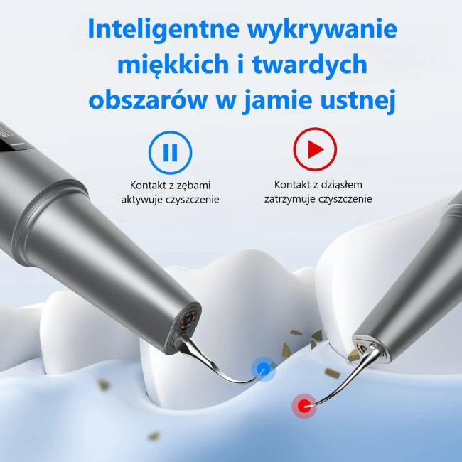 EXTRALINK SC-02 Skaler ultradźwiękowy do zębów z kamerą 5 trybów Pełna kontrola higieny jamy ustnej