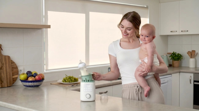 Podgrzewacz do butelek Momcozy MW02 Nutri Smart z kąpielą wodną i lampką