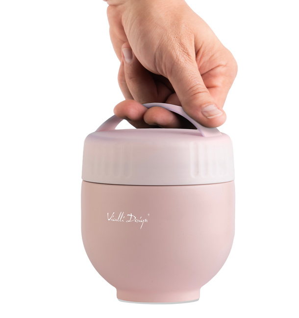 Termos z pojemnikiem i łyżką Fuori 680 ml różowy 30329