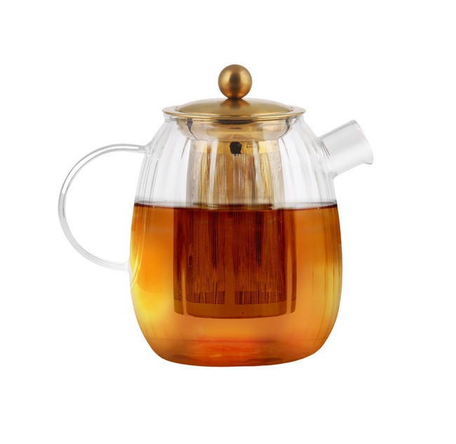 Zaparzacz do herbaty 1000 ml Tulip Złoty Mat 29316 - Vialli Design
