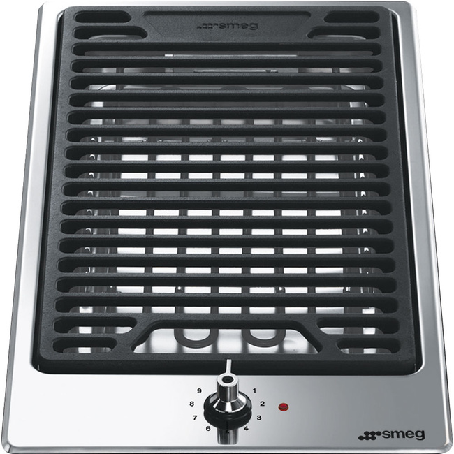Smeg - Płyta kuchenna Classica Pgf30b Stal nierdzewna (chromowane pokrętło).