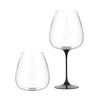 Kieliszki do wina Trebonn SplitGlass Origini Langhe, czarne, 650 ml, 2 szt., bez nóżki