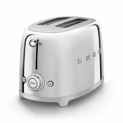 Smeg - Toster, dwie kromki, chrom Tsf01sseu 50's Style