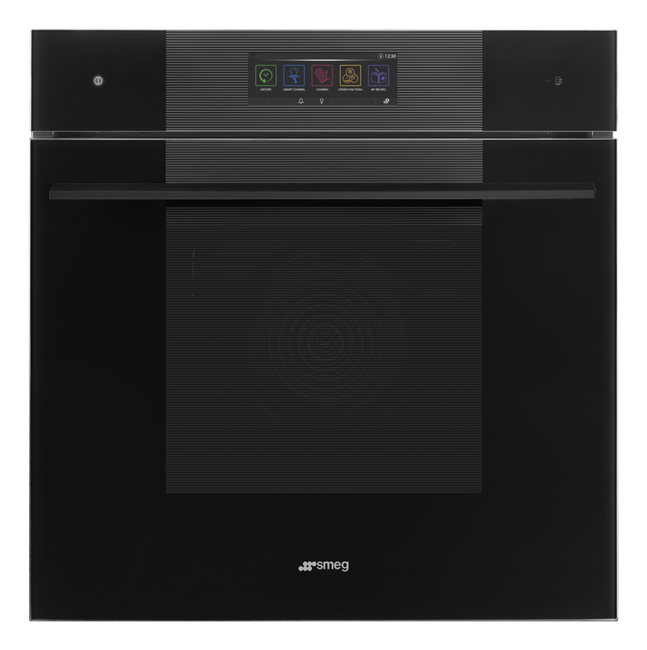 Smeg - Piekarnik elektryczny z funkcją mikrofali i pary Linea So6106Wapb3 Czarny.