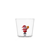 Szklanka Ichendorf Milano Christmas Tales, Mikołaj z żółtym prezentem, 300 ml