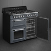 Smeg - Kuchnia Wolnost, 100cm, Victoria, Nieb. Victoria Tr103Gr Niebieskoszary.