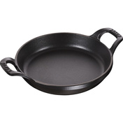 Staub Okrągłe Mini Naczynie Do Pieczenia I Zapiekania 16 Cm, Czarny