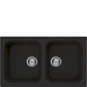 Smeg - Zlewozmywak kompozytowy RIGAE LZ862A2 Antracytowy