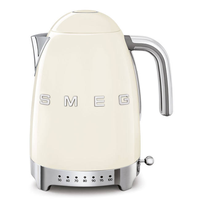 Smeg - Czajnik z regulacją temp., kremowy 50's style KLF04creu kremowy