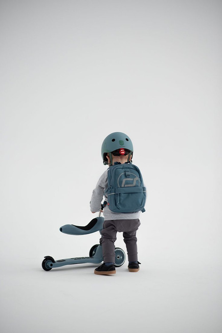 Scootandride Plecak na hulajnogę dla dzieci 1-5 lat Steel - stalowy