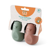 Monbento silikonowe tubki na musy dla dzieci Yummy 150 ml 2 szt. zielony/różowy