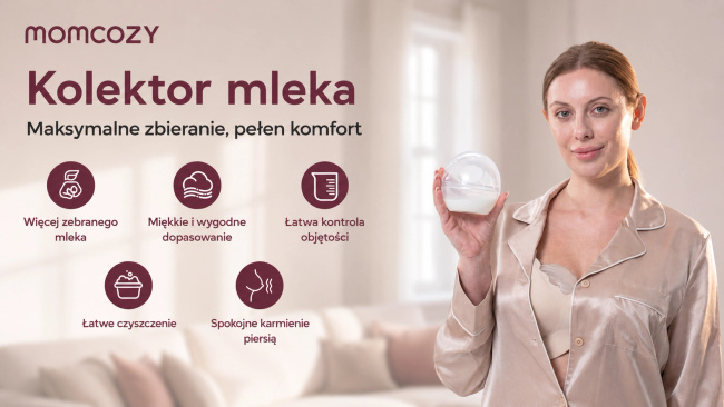 Momcozy BC003 | Kolektor na mleko matki | Podwójny, 90ml