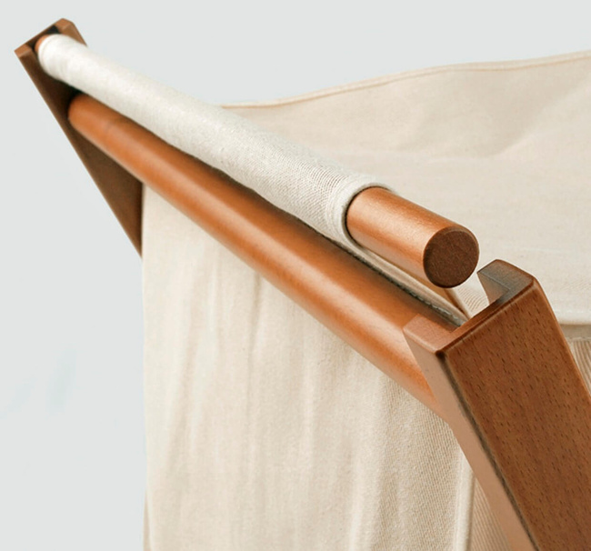 Arredamenti Banny Składany Kosz Na Pranie - 50 X 44 Cm, Brązowy