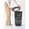 Kosz na pranie Brabantia Collect-It 55 L z pokrywą Quick-Drop, czarny
