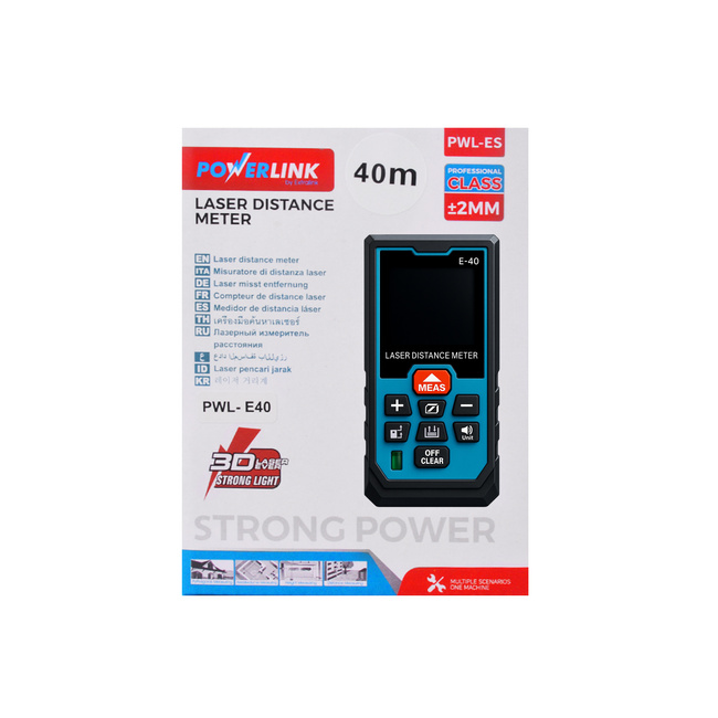 Powerlink by Extralink | Dalmierz laserowy | 40m Pwl-Es-40
