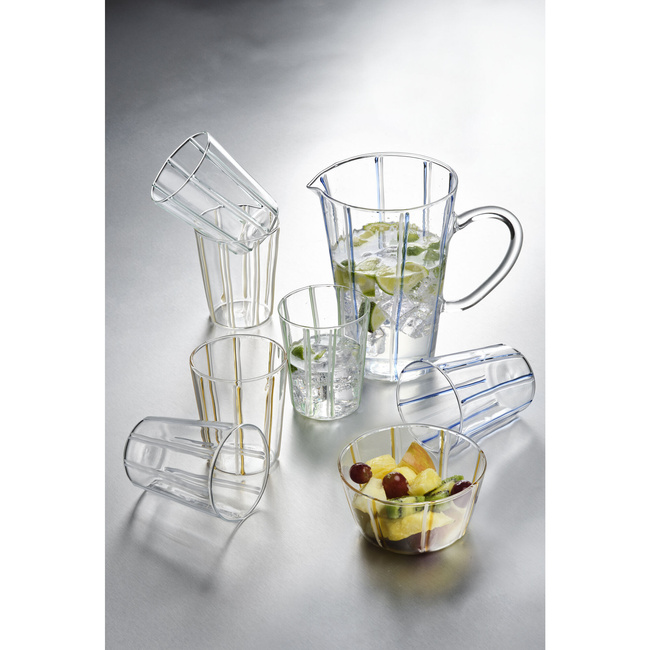 Karafka w paski bursztynowa 1000 ml Ivv