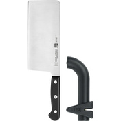 Zwilling Gourmet zestaw: Chiński tasak 18 cm + ostrzałka