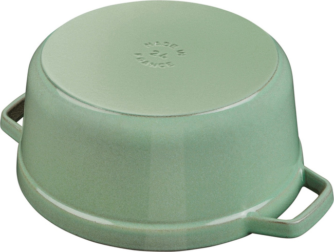 Staub La Cocotte Garnek żeliwny okrągły 2.2 Ltr miętowy