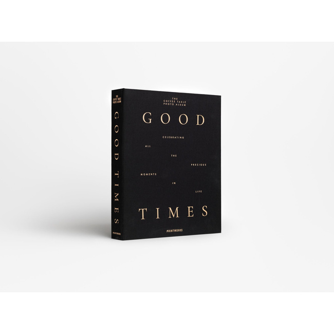 Album na zdjęcia Printworks Good Times L, czarny, czarne karty, 60 stron