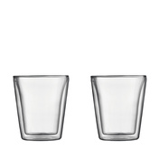 Szklanki do napojów z podwójną ścianką Canteen 200 ml 2 szt. transparentne