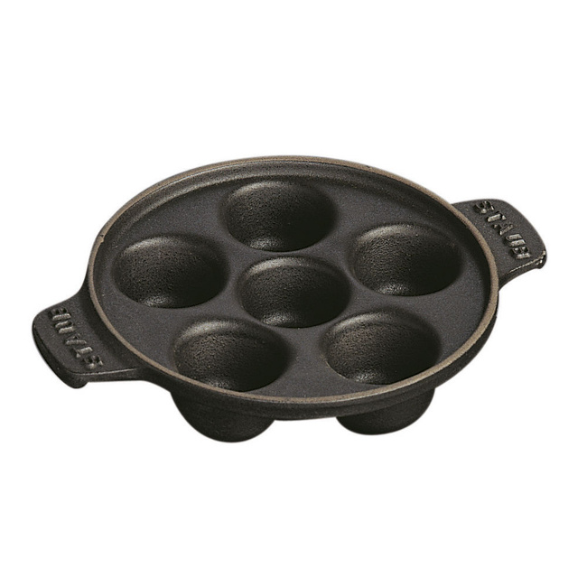 STAUB Patelnia do ślimaków 24 cm czarny żeliwo STAUB 