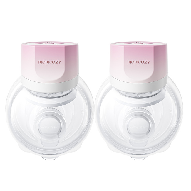 Momcozy S12 Pro Quick Pink Laktator muszlowy podwójny bezprzewodowy różowy Double Pack