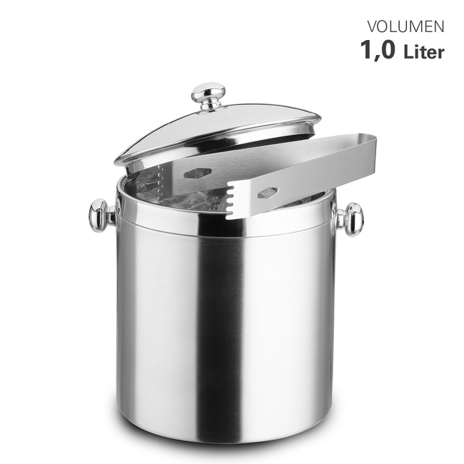 Pojemnik na lód + szczypce - Weis