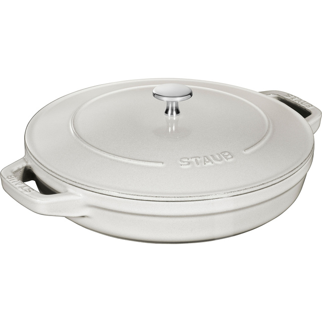 Zestaw 3 naczyń + pokrywka 24 cm truflowy - Staub