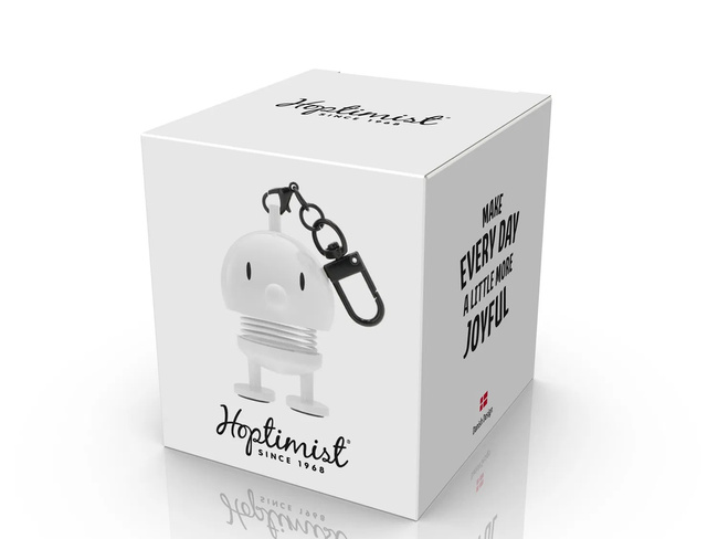 Zawieszka brelok Hoptimist Bumble White 2w1 Bag Charm Mini Figurka
