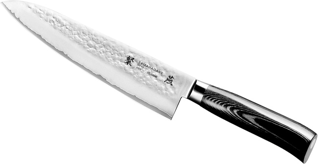 Nóż Szefa Kuchni Tamahagane Tsubame Black Vg-5, Ostrze 21cm - Japońska Stal Wysokiej Jakości