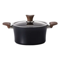 HAPPYCALL Garnek IH Woodique 24 cm 4,6 L Wysoki Czarny