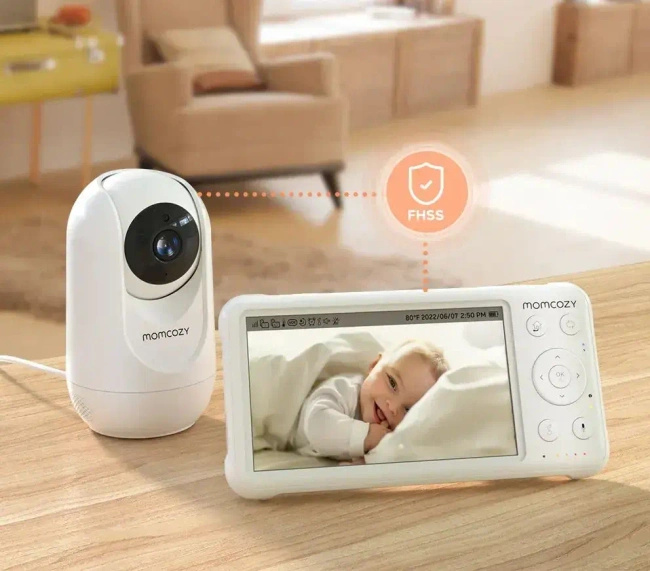 Niania elektroniczna Momcozy BM01 z kamerą 1080p, ekranem 5 cali, bez Wi-Fi