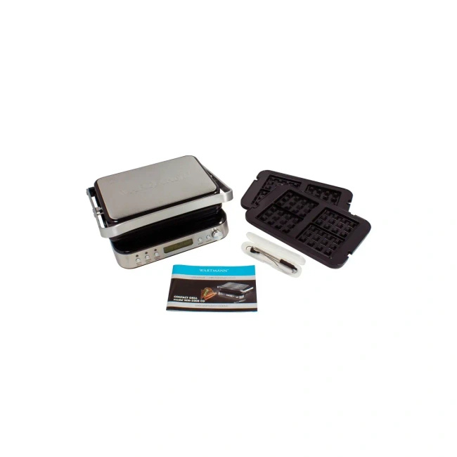 Grill kontaktowy ceramiczny Wartmann WM-2208 CG 2000 W | gofry, panini, teppanyaki