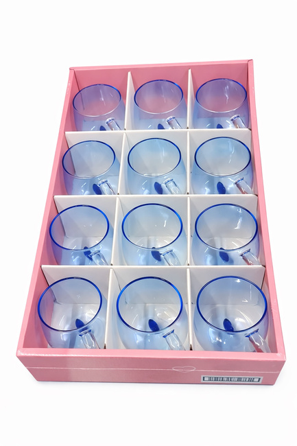 Szklanka 350ml Heart AG - Vialli Design - niebieska