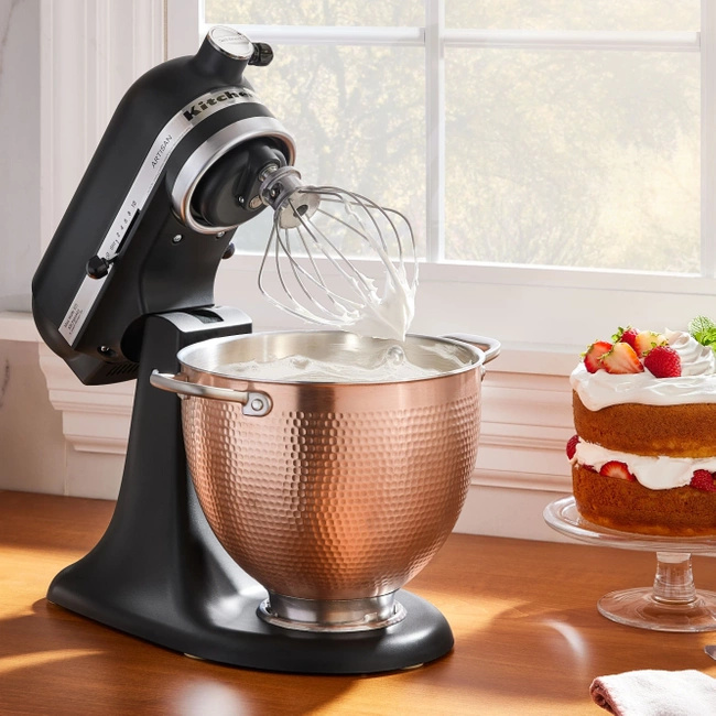 Dzieża ze stali nierdzewnej KitchenAid 4,8 l miedź młotkowana 5KSM5SSBCB do mikserów Artisan 5 i Classic