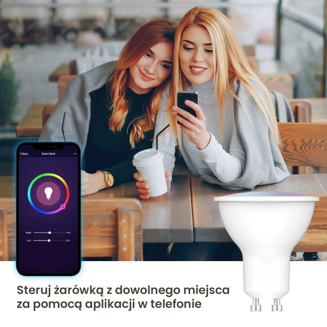Extralink Smartlife | Żarówka LED | GU10 G10 2700-6500K WiFi 220-240V, Tuya