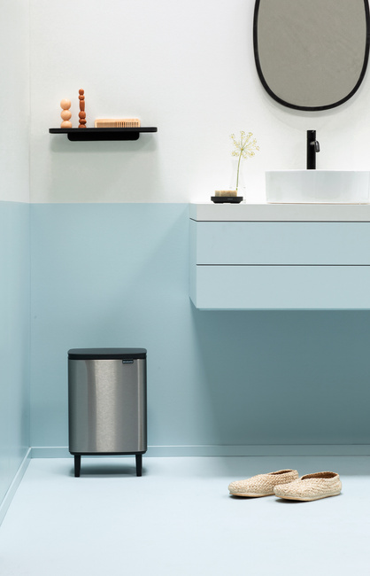 Kosz Bo Hi 12 L Matt Steel Niepalcujący 227264 - Brabantia