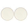 Rose&Tulipani Concerto Ivory Zestaw 2 Talerzy Do Pizzy 33 Cm