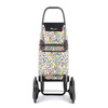 Wózek na zakupy po schodach Rolser I-Max William Morris 6L Pomegranate, 6 kół, torba 43 l