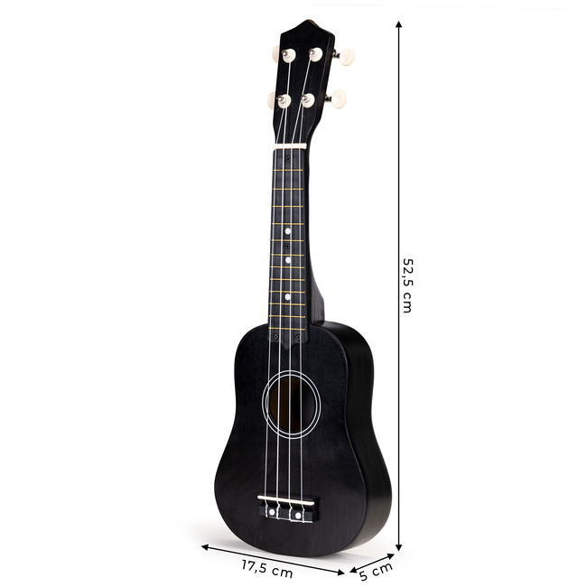 Gitara Ukulele dla dzieci drewniana 4 struny nylonowe