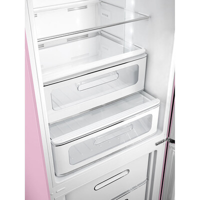 Smeg - Chłodziarko-zamrażarka FAB32RPK6 50'S STYLE - pastelowy róż