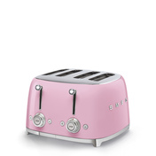 Smeg - Toster, cztery kromki, pastelowy róż 50's Style TSF03PKEU Pastelowy róż