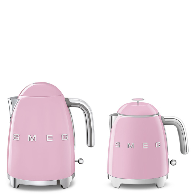 Smeg - Czajnik Mini, Pastelowy Róż 50's Style Klf05Pkeu Pastelowy Róż