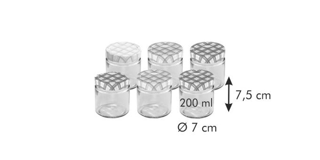 Słoiki do przetworów Tescoma Della Casa 200 ml, 6 szt. - Tescoma